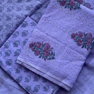 block printed hakoba unstitched suit