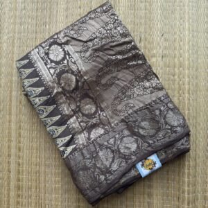 multani mitti jaal pattern ajrakh dola silk saree
