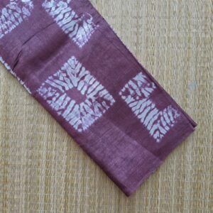 hand knotted shibori tussar silk saree