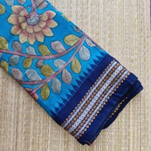 blue vidharba tussar silk saree