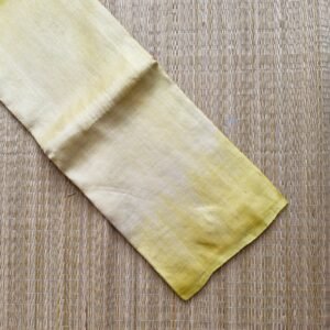yellow shibori pattern tussar silk saree