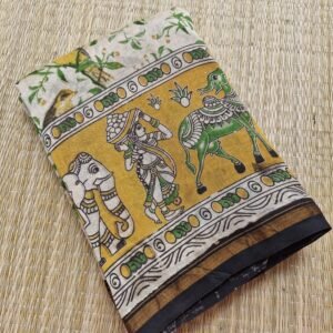 Kalamkari Chanderi Silk Saree – KC002