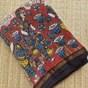 Kalamkari Chanderi Silk Saree – KC003