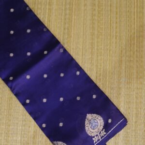 Midnight Blue Mango Silk Saree with Banarasi Sona Rupa Weaving
