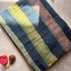 Pomegranate Peel Dyed Mul Cotton Saree – PP11