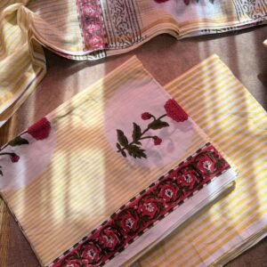 Mul Cotton Unstitched Suit with Kota Doriya Dupatta – MK01