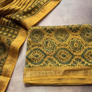 Ajrakh Maheshwar Unstitched Suit – AM01