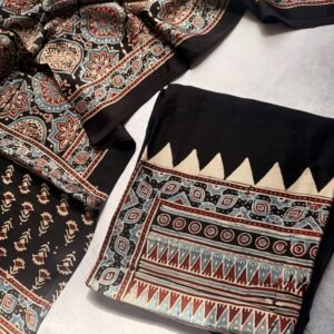 Ajrakh Modal Two Piece Unstitched Suit – AM05