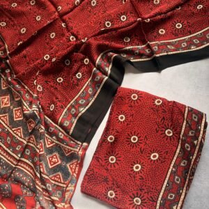 Ajrakh Modal Two Piece Unstitched Suit – AM06