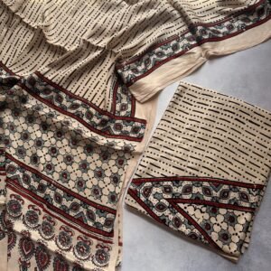Ajrakh Modal Two Piece Unstitched Suit – AM08