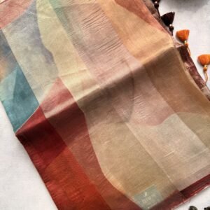 Maroon Tissue by Kora Silk Designer Saree